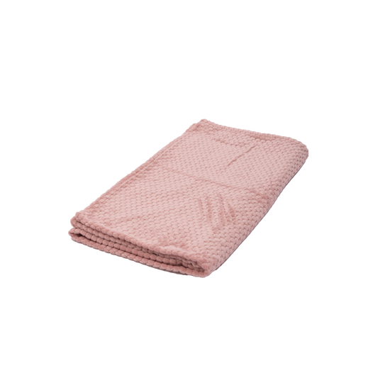 Manta Fleece Panal 125x150cm Rosado