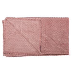 Manta Fleece Panal 125x150cm Rosado