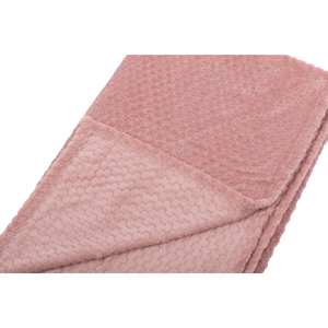 Manta Fleece Panal 125x150cm Rosado