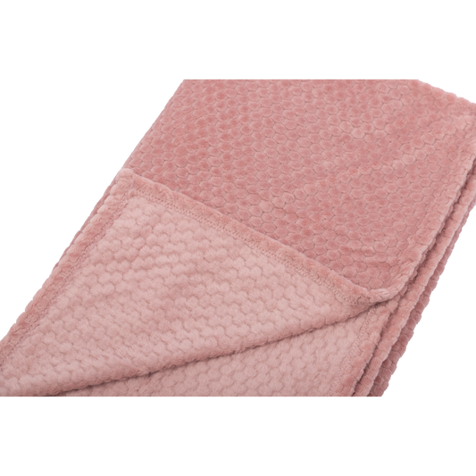 Manta Fleece Panal 125x150cm Rosado