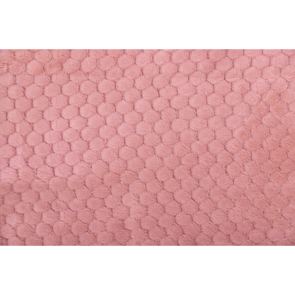 Manta Fleece Panal 125x150cm Rosado