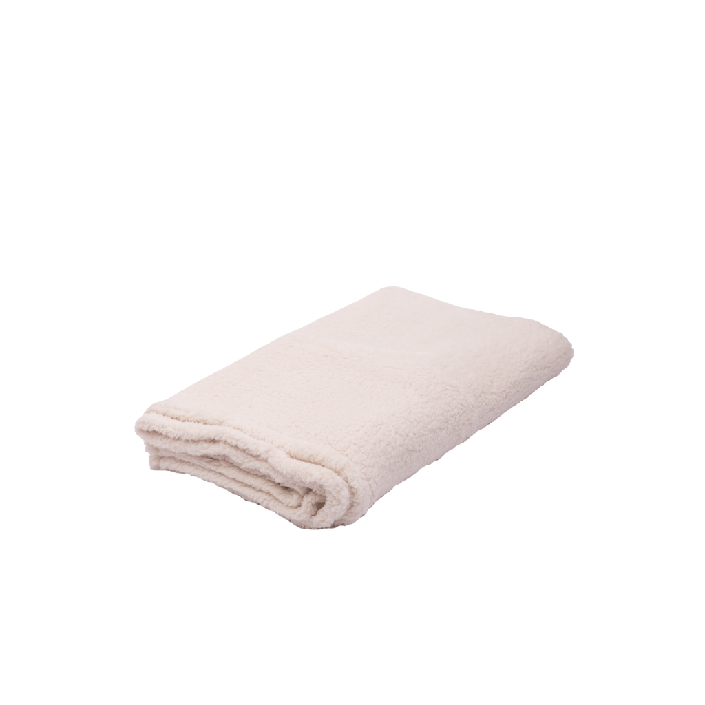 Manta Sherpa 125x150cm Ecru