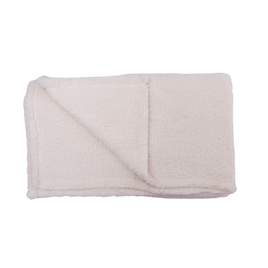 Manta Sherpa 125x150cm Ecru