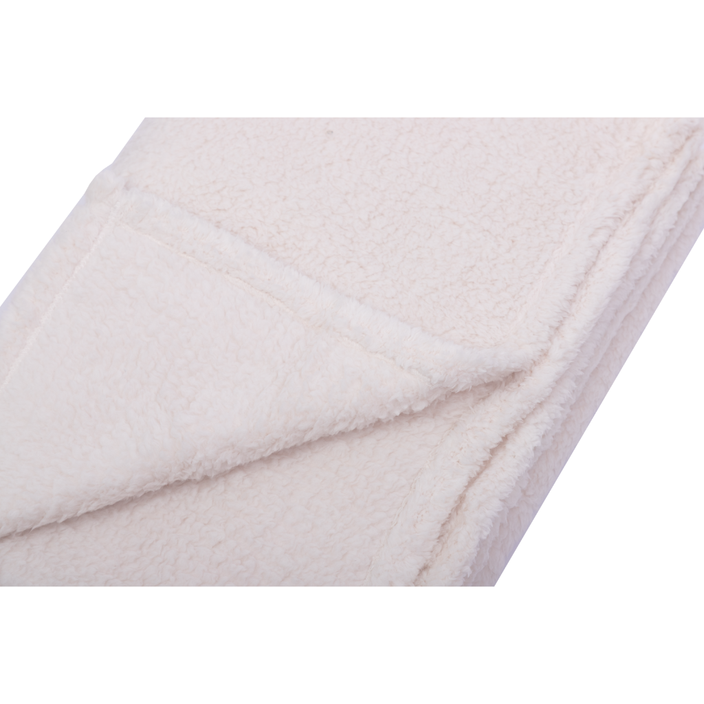 Manta Sherpa 125x150cm Ecru