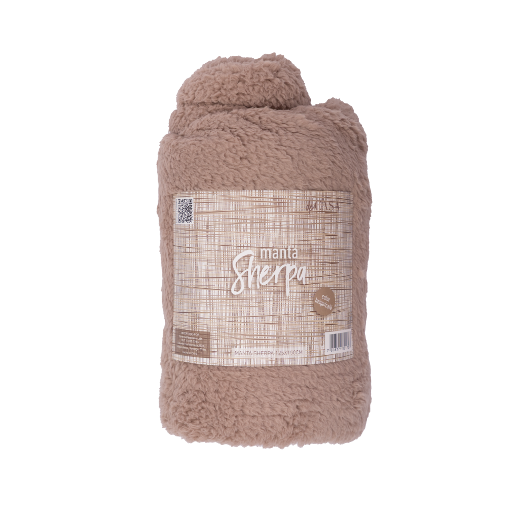 Manta Sherpa 125x150cm Beige