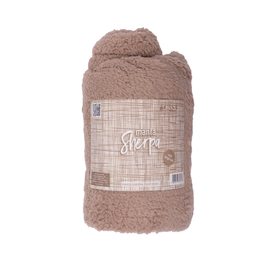 Manta Sherpa 125x150cm Beige