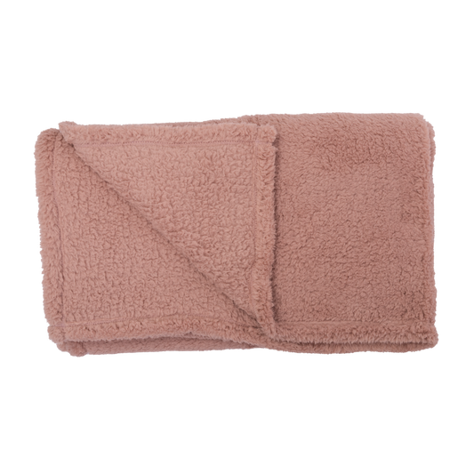 Manta Sherpa 125x150cm Rosado