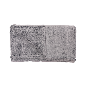 Manta Sherpa 125x150cm Gris Jaspeado