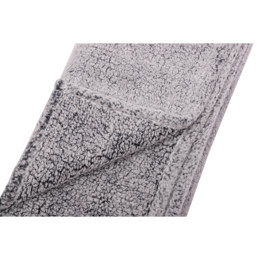 Manta Sherpa 125x150cm Gris Jaspeado