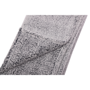 Combo Manta Sherpa Gris Jaspeado + Pantufla Burdeo Llaima