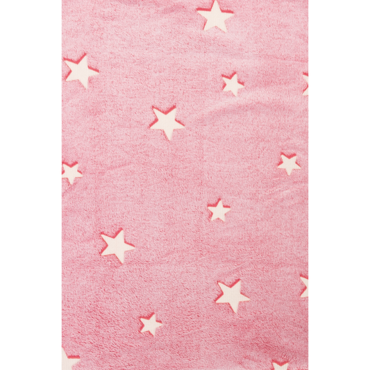 Poncho Manta Que Brilla en la Oscuridad Rosado