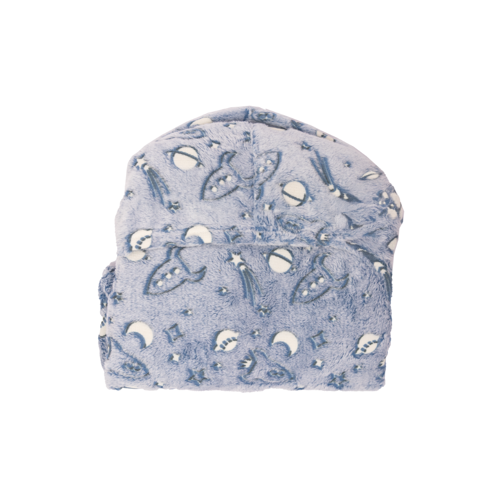 Poncho Manta Que Brilla en la Oscuridad Azul