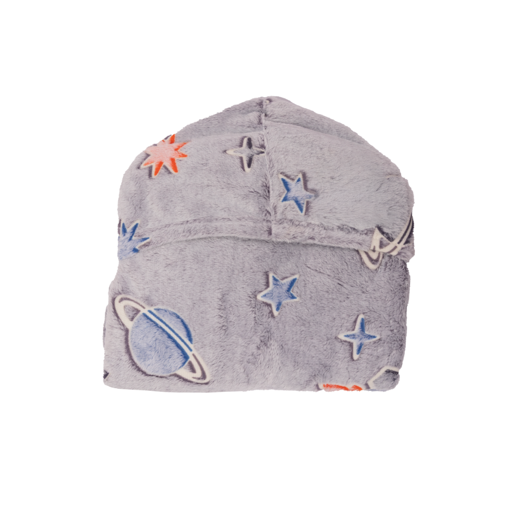 Poncho Manta Que Brilla en la Oscuridad Gris