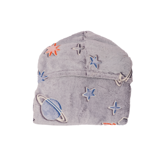 Poncho Manta Que Brilla en la Oscuridad Gris