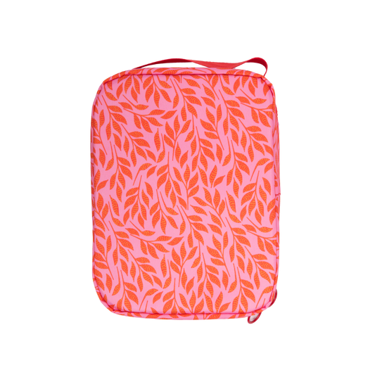 Combo Banano Silicona Rosado y Organizador de Viaje 24cm x 18cm. Cosmetiquero Gout Rosado