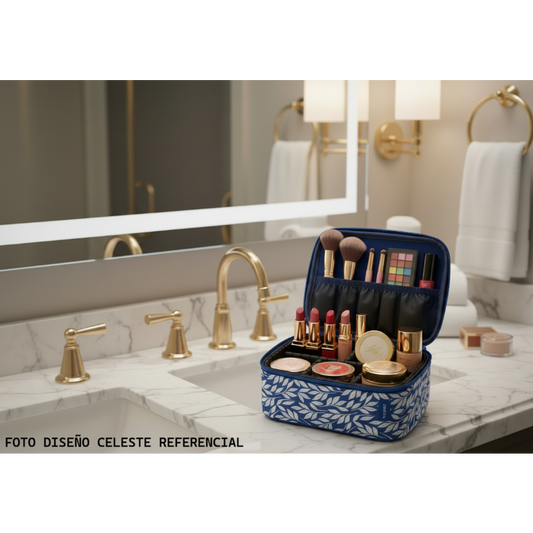 Organizador de Viaje y Cosmetiquero 24cm x 18cm.Cosmetiquero Gout Aqua