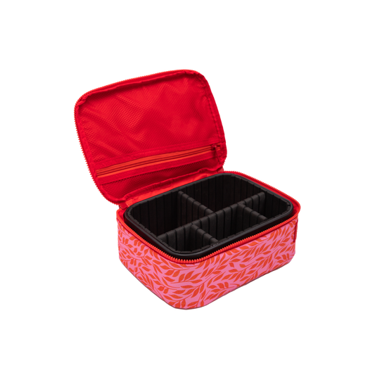 Combo Banano Silicona Rosado y Organizador de Viaje 24cm x 18cm. Cosmetiquero Gout Rosado