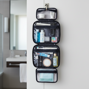 Neceser y Organizador para viaje. 28cm x 23cm. Maletin Gout Azul