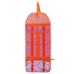 Combo Mochila Viaje Viral Cabina 40L Black y Neceser Grande Roll Up Gout Lila