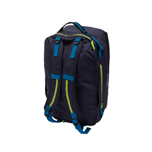 Bolso / Mochila XL Viaje. Resistente al Agua. 50L. tirantes tipo Mochila ó Bolso. Gout Azul