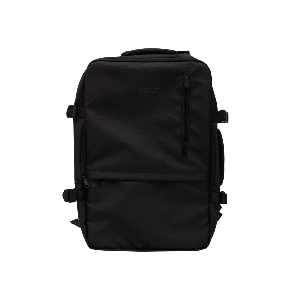 Mochila de Viaje Viral (Cabina Avión). Expandible hasta 44 L. BLACK