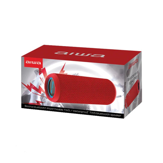 Parlante Bluetooth Portátil Rojo Aiwa Aw-Kf4