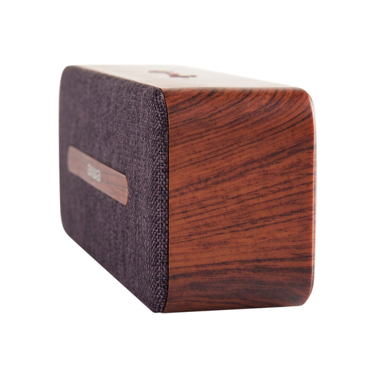 Parlante Portátil Madera Awp70Bt Bluetooth Café/Gris