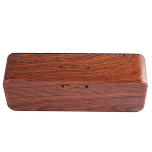 Parlante Portátil Madera Awp70Bt Bluetooth Café/Gris