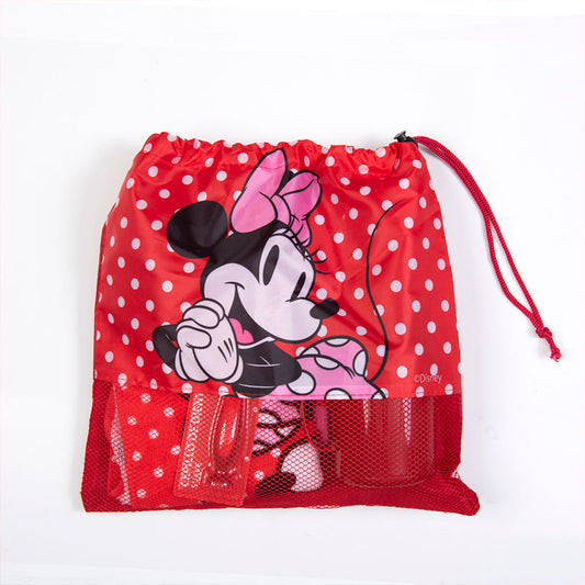 Set Toalla, Cepillo, Taza y Bolso Minnie