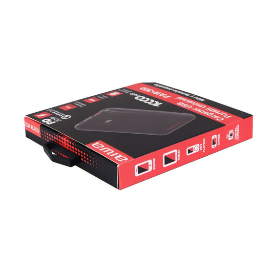 Cargador Batería Externa Power Bank 10.000 Mah Paw-300 Negro