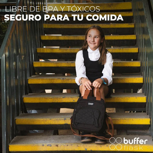 Lonchera Térmica 2en1 Buffer Negro