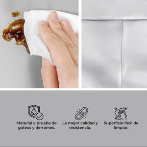 Combo Mochila Cooler Impermeable 15Lt Gris y Banano Silicona Celeste