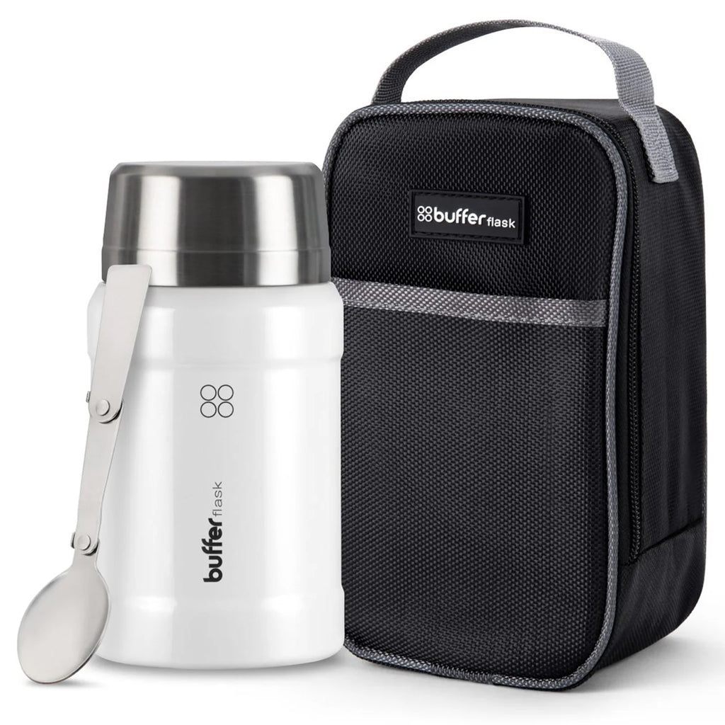 Termo Comida 800ml + Bolso y Cuchara Crema
