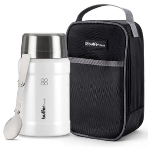Termo Comida 800ml + Bolso y Cuchara Crema