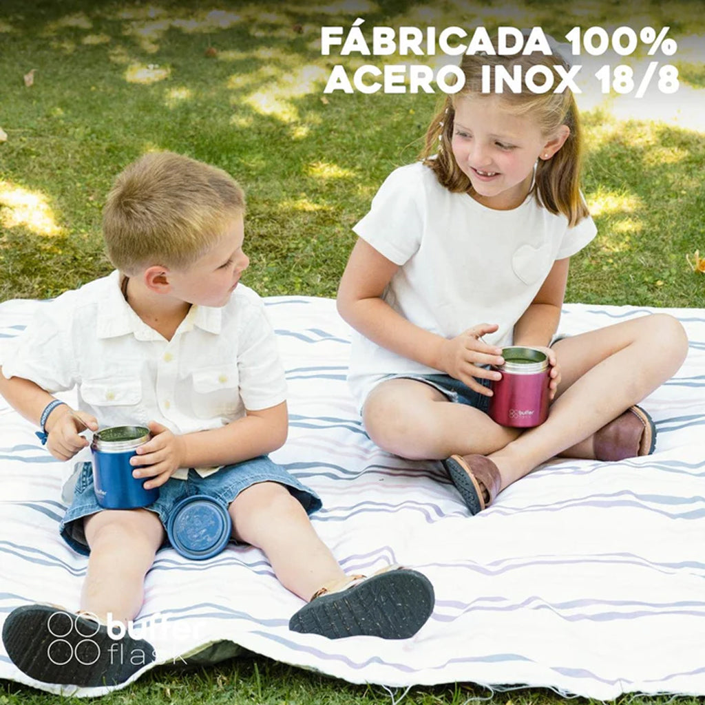 Termo Comida Kids 340ml + Cuchara Rosado