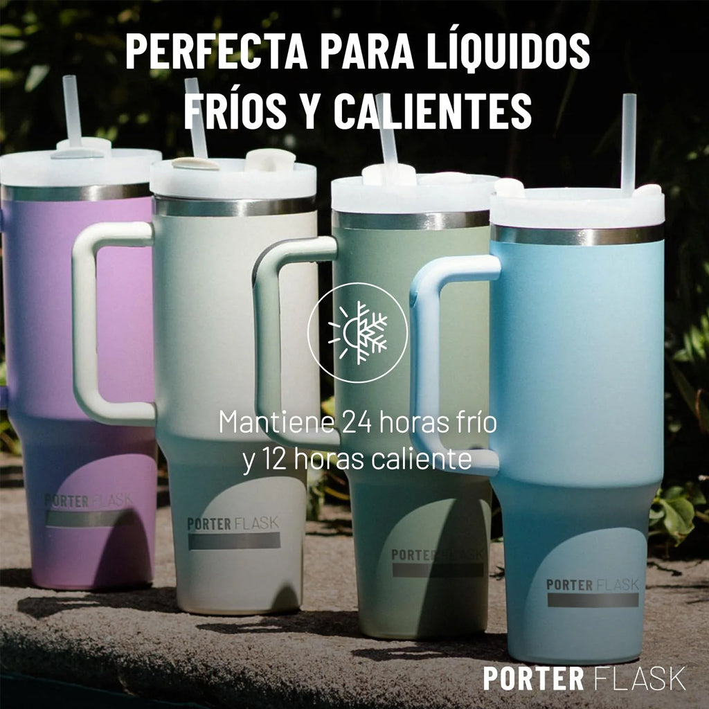 Botella Térmica Mug One2Go 1,2Lt Frio y Calor Marfil