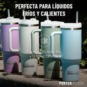Botella Térmica Mug One2Go 1,2Lt Frio y Calor Marfil