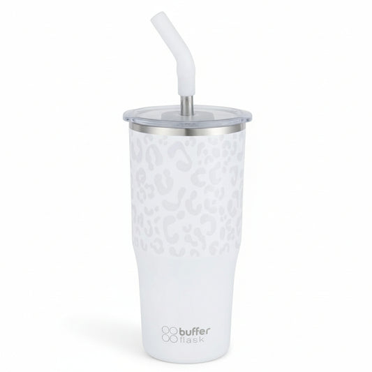 Combo Buffer 1 Mug Térmico Roques 750 ml Ice Leopardo + 1 Botella Térmica 700 ml Dani Pink
