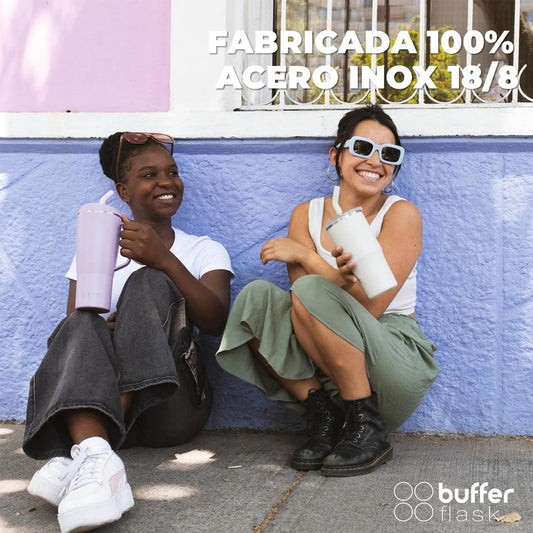 Mug Vaso Térmico Buffer Roques 750 ml +Tapas Ivory