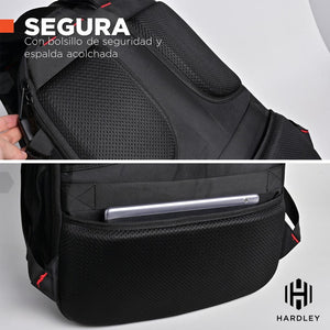Mochila Notebook Hardley Impermeable Antirrobo Hombre Mujer