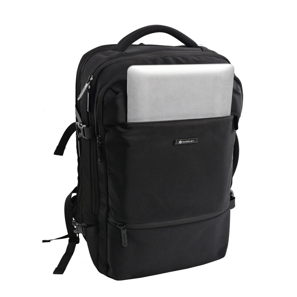 Mochila de Viaje Viral (Cabina Avión). Hardley 40L Balistica + Usb Black