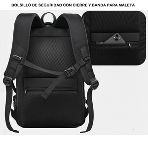Mochila Viaje Viral 40L Travel. Expandible con Bolsillo Antirrobo Navigator
