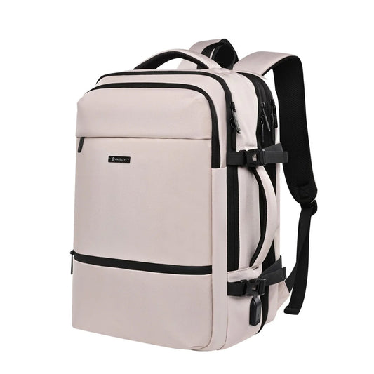 Mochila De Viaje Viral (Cabina Avión). Resistente al Agua. 40L Hardley, Premium Beige