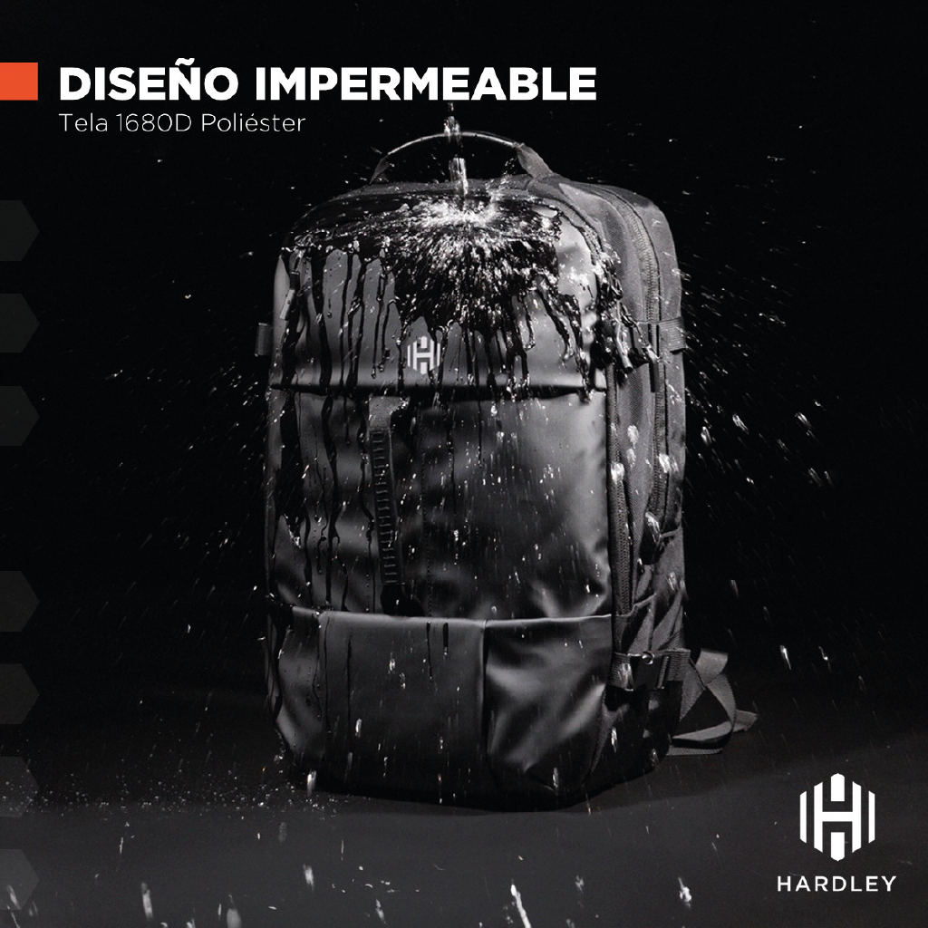 Mochila Impermeable para Viaje (Cabina Avión). Hardley  28L Ajustable