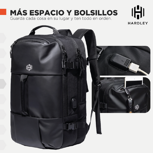 Mochila Viral Viaje (Cabina Avión). Hardley  28L Ajustable