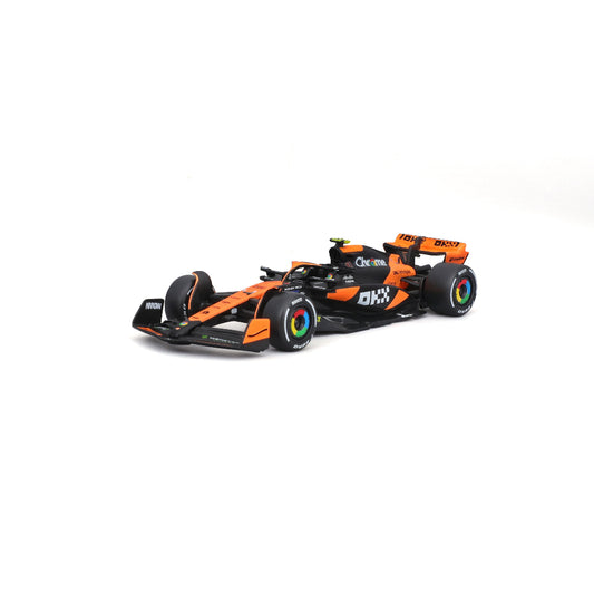 Combo Autos a Escala: Rally 1/55 Eléctrico y 1:43 McLaren Lando Norris 2024.