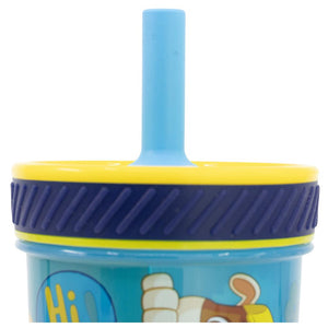 Vaso Con Bombilla Silicona Antivuelco Paw Patrol Boy 370Ml