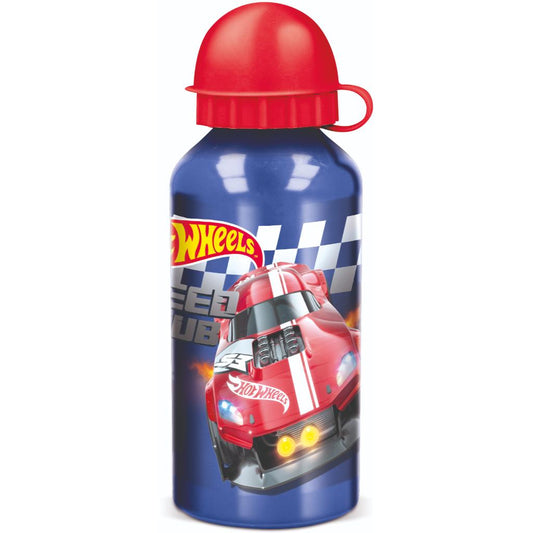 Botella Aluminio 400Ml Hot Wheels