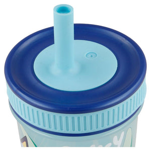Vaso Antiderrame Con Bombilla y Tapa Bluey