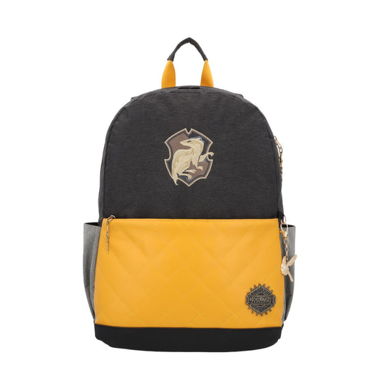 Mochila Harry Potter Hufflepuff Amarillo Negro